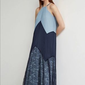 Bcbg maxazria maxi pleated dress worn twice